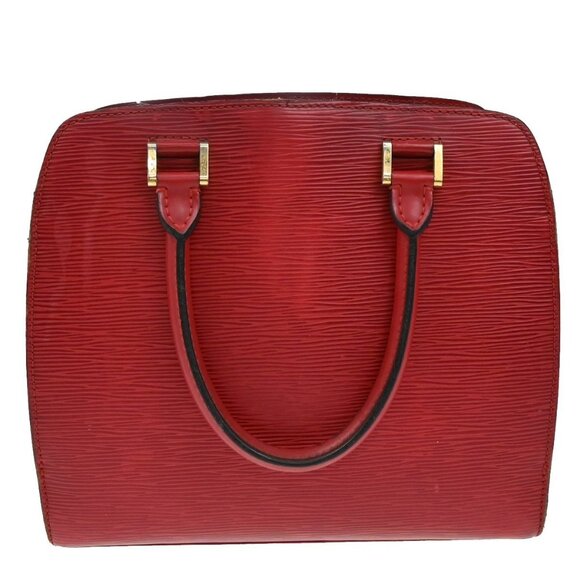 LOUIS VUITTON LV Logo Pont Neuf Hand Bag Epi Leather Red France - Picture 3 of 16